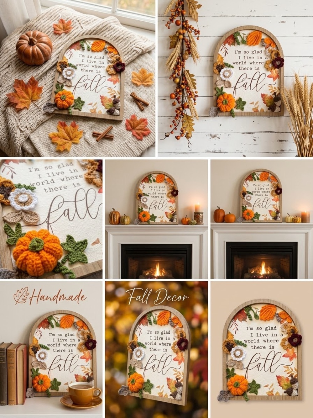 Handmade Crochet Fall Decore - Picture 4 of 5